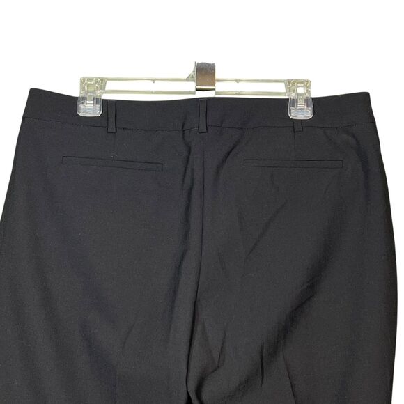 Lands End Pants Womens 12 Black Wool Blend Lined Flare Work Dress Career USA - Picture 12 of 13
